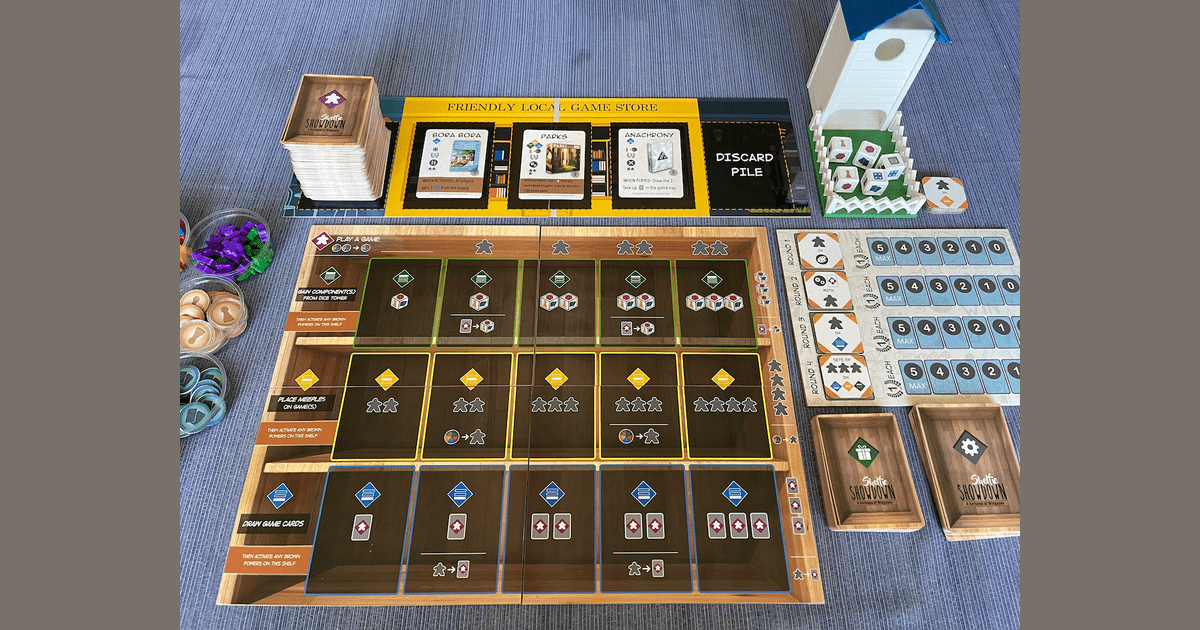 My Shelfie Showdown (Wingspan Board Game Retheme) Print and Play Build