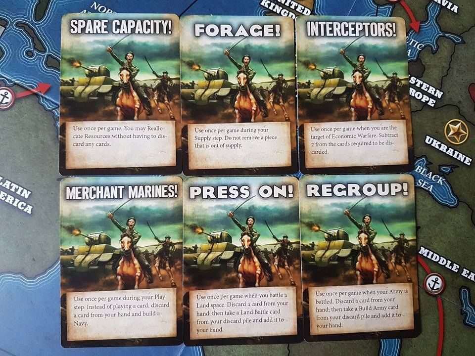 Quartermaster General: Alternative Histories – Draft Cards