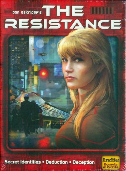 A photo of the front of the board game box