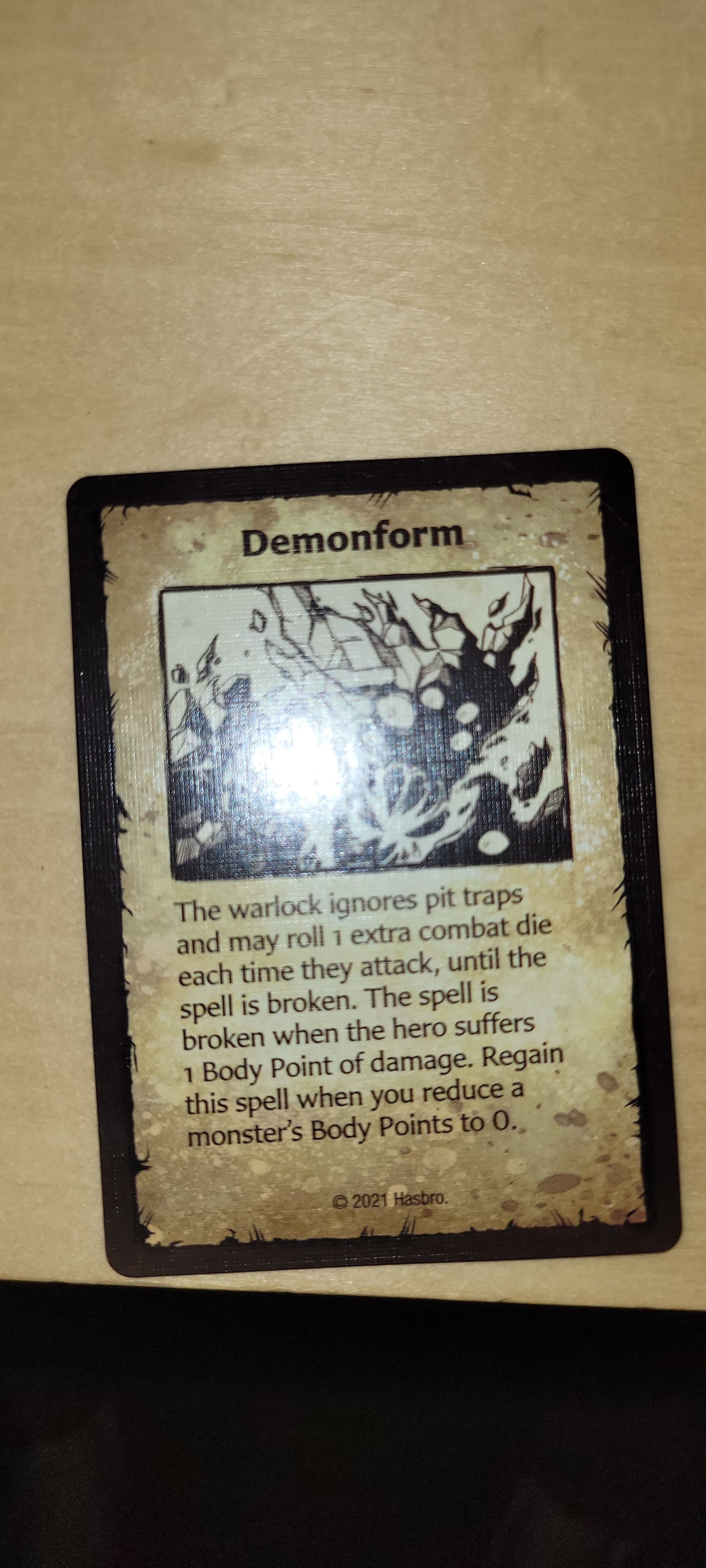 When to regain Warlock demonform spell HeroQuest