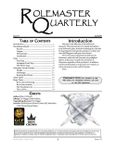 Issue: Rolemaster Quarterly (Issue 5 - Apr 2007)