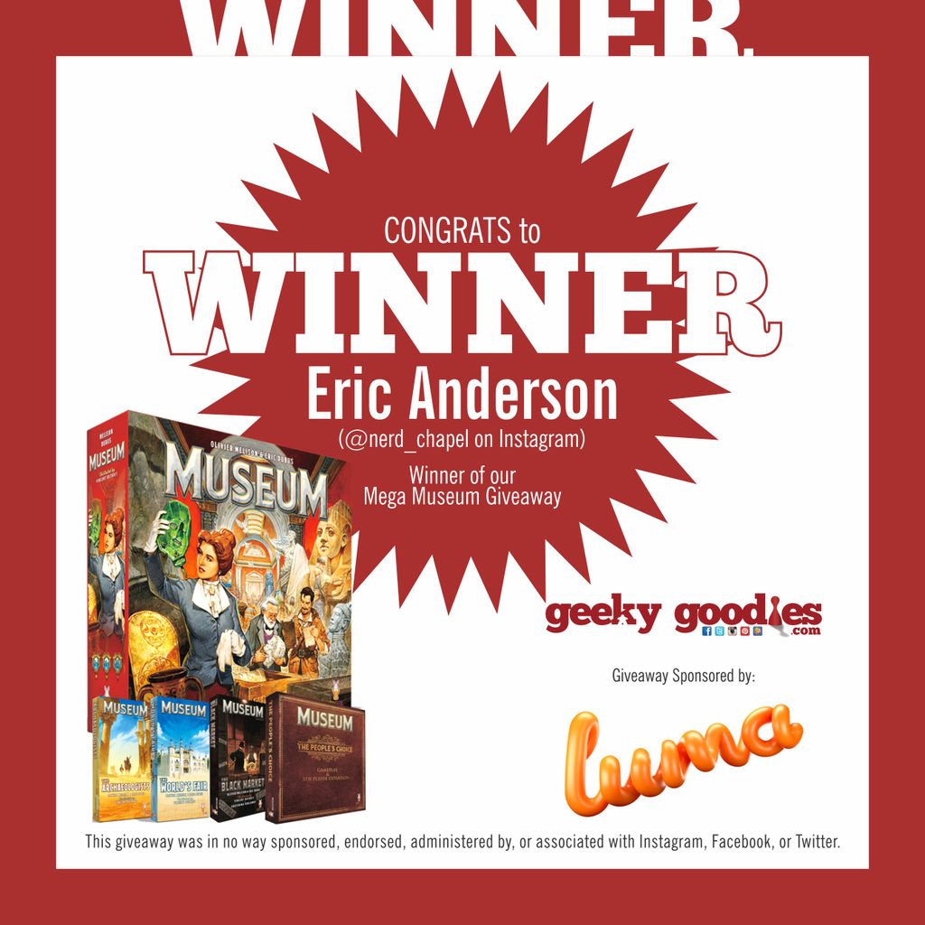 Board Game Giveaway Contest Winner! Bits + Pieces BoardGameGeek