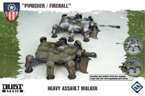 Dust Tactics: Heavy Assault Walker – "Punisher / Fireball" cover