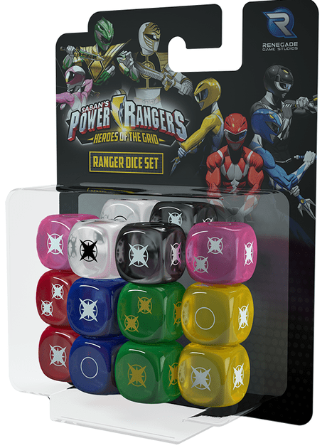 Ranger Dice Set Power Rangers Heroes of the Grid Brand New & Sealed
