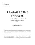 RPG Item: ONW1-06: Remember the Farmers