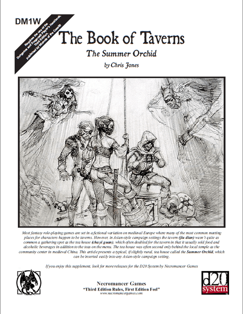 Dm1w The Book Of Taverns The Summer Orchid Rpg Item Rpggeek Most of its products were released under the open game license of wizards of the coast. rpggeek