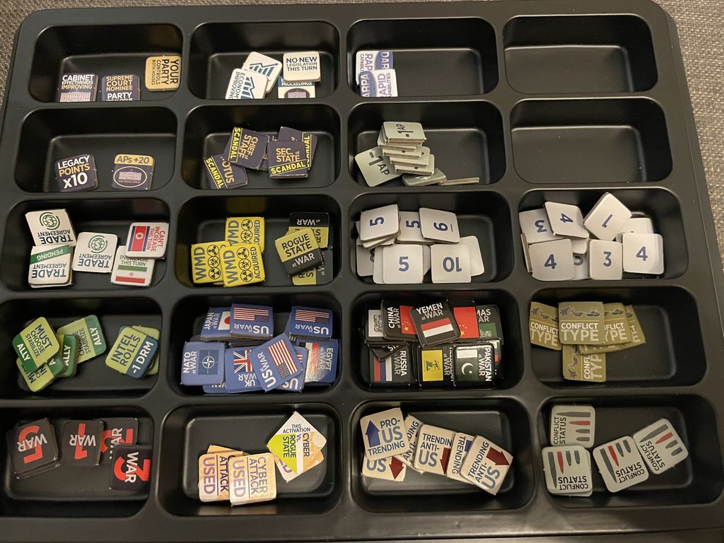 *HOW* to specifically sort the counters within the trays...??? Mr