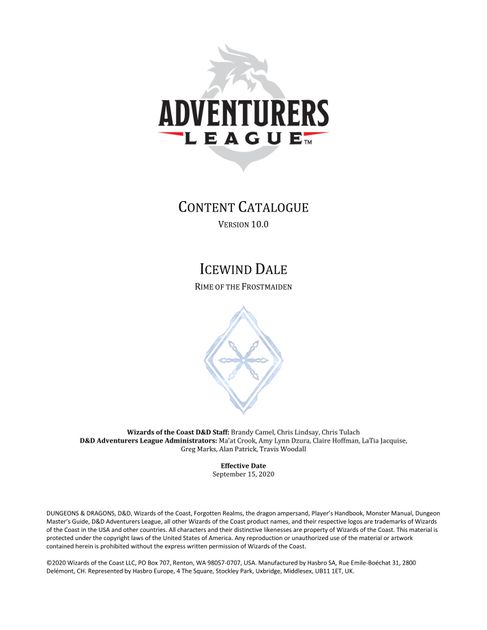 adventure league logsheet