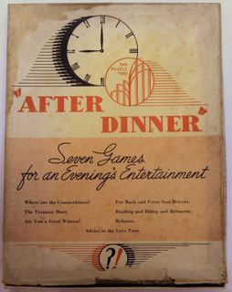 After Dinner: Seven Games for an Evening's Entertainment