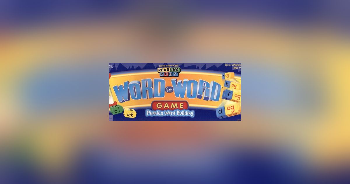 Word for Word Reading Rods | Board Game | BoardGameGeek