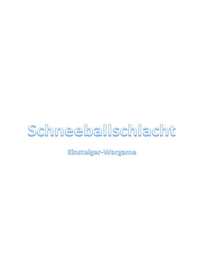 Schneeballschlacht: Einsteiger-Wargame