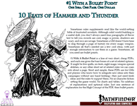 RPG Item: Bullet Points: 10 Feats of Hammer and Thunder
