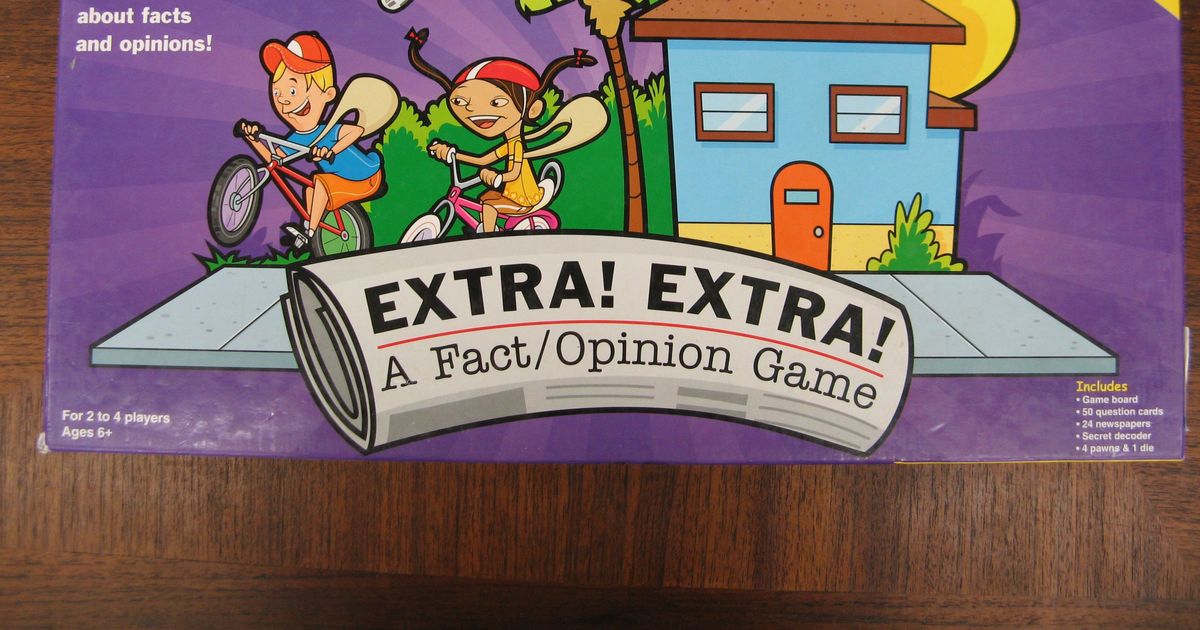 Extra! Extra! A Fact/Opinion Game Board Game BoardGameGeek
