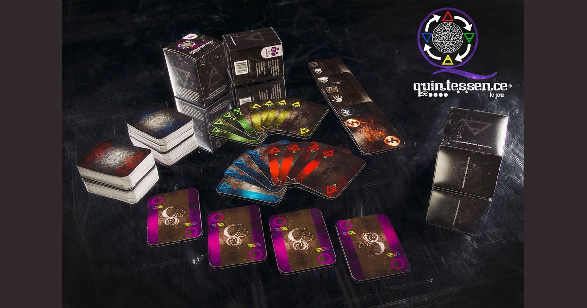 New strategy tabletop card game Quintessence The Game BoardGameGeek