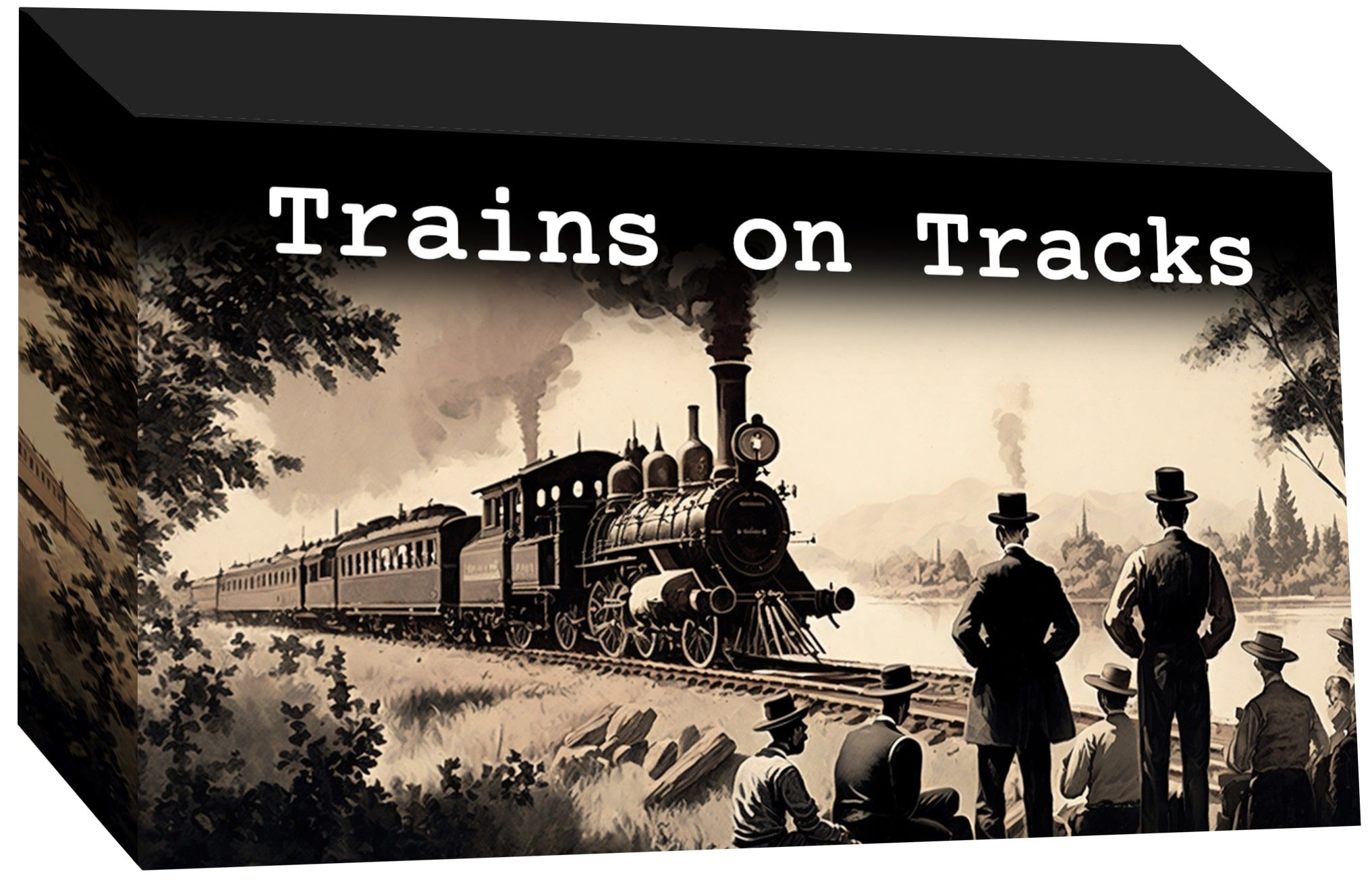 Coperta Trains on Tracks