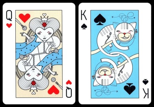 alice in wonderland playing cards