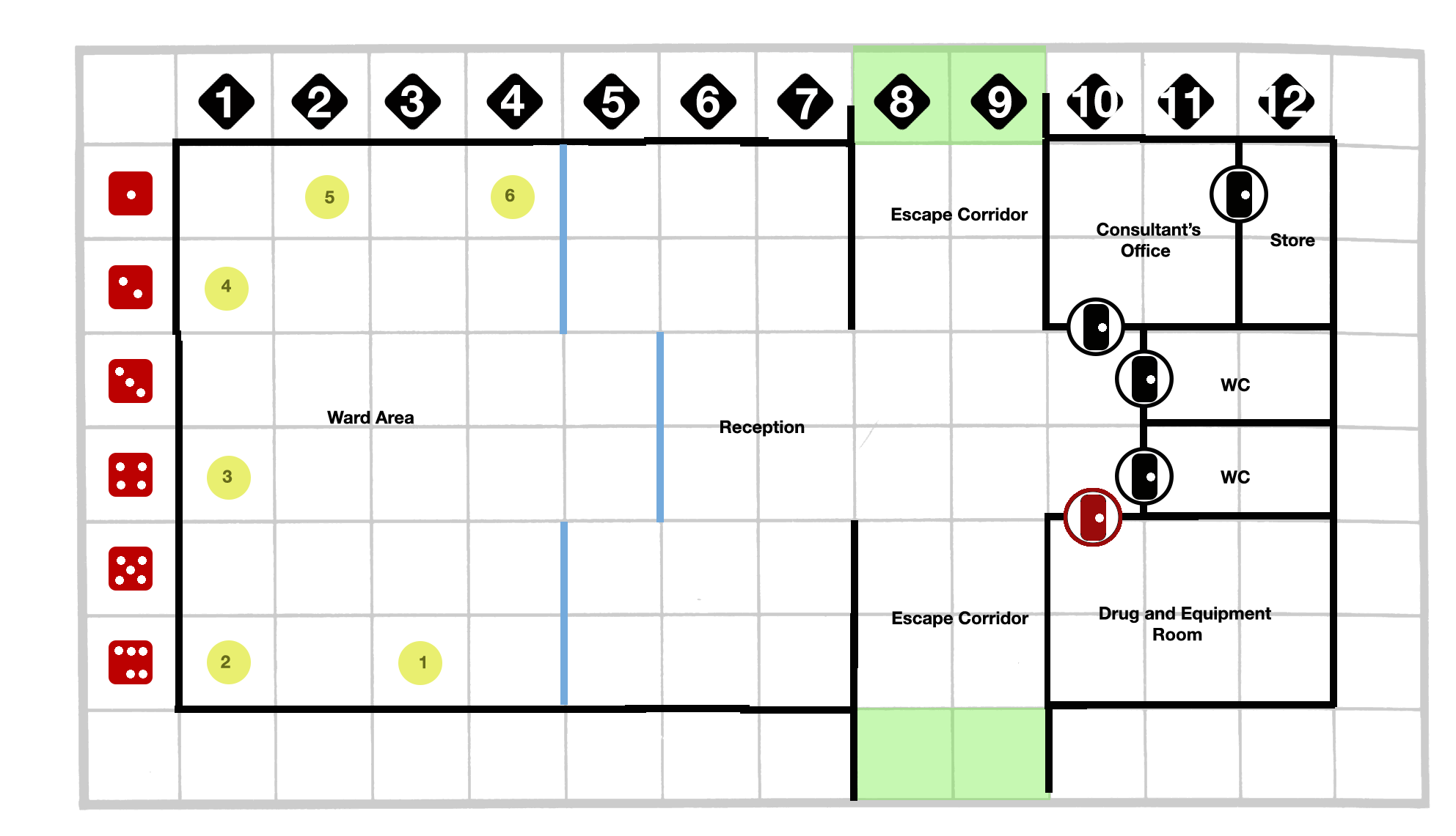 Hospital Ward Map | Flash Point: Fire Rescue