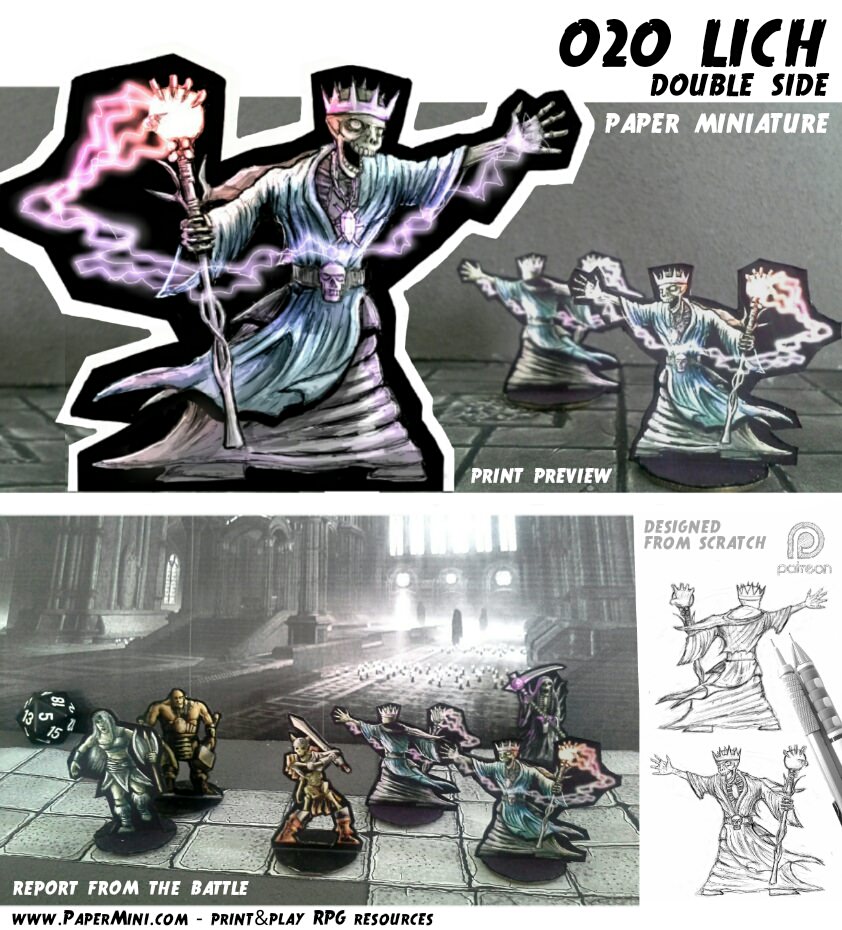 Patreon] Paper miniatures for D&D | BoardGameGeek for Free Printable Paper Miniatures D D