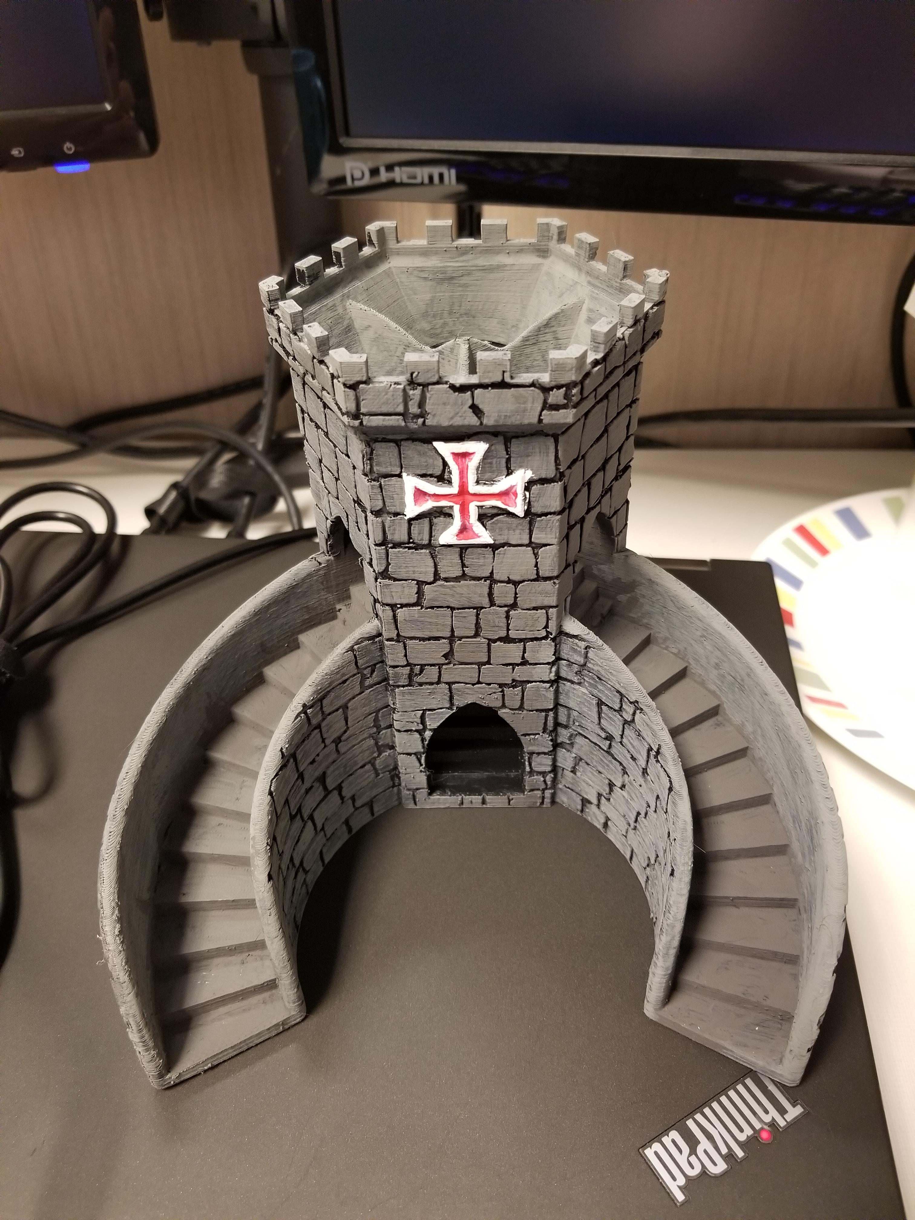 3d Printable Dice Tower Printable Templates