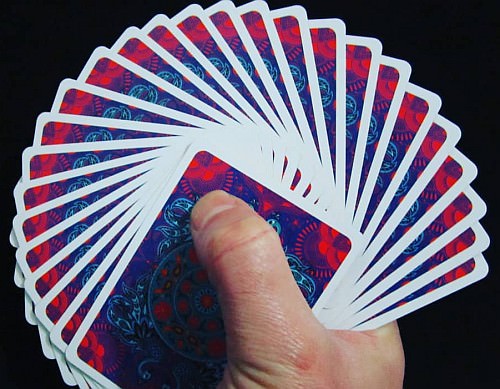 playing card fan