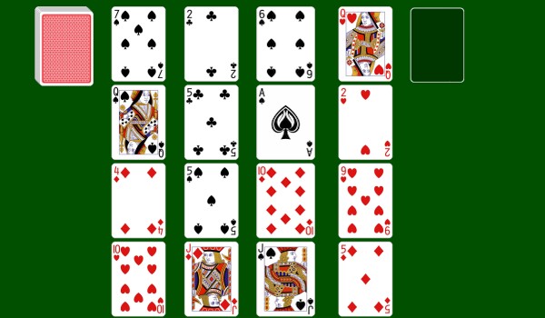 solitaire aces square