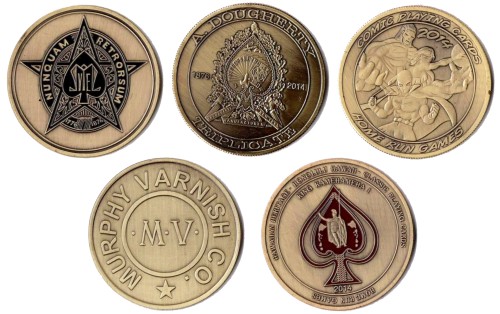 playing card coins