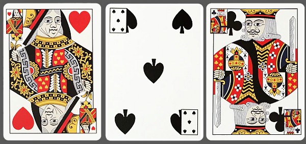 Triplicates playing cards