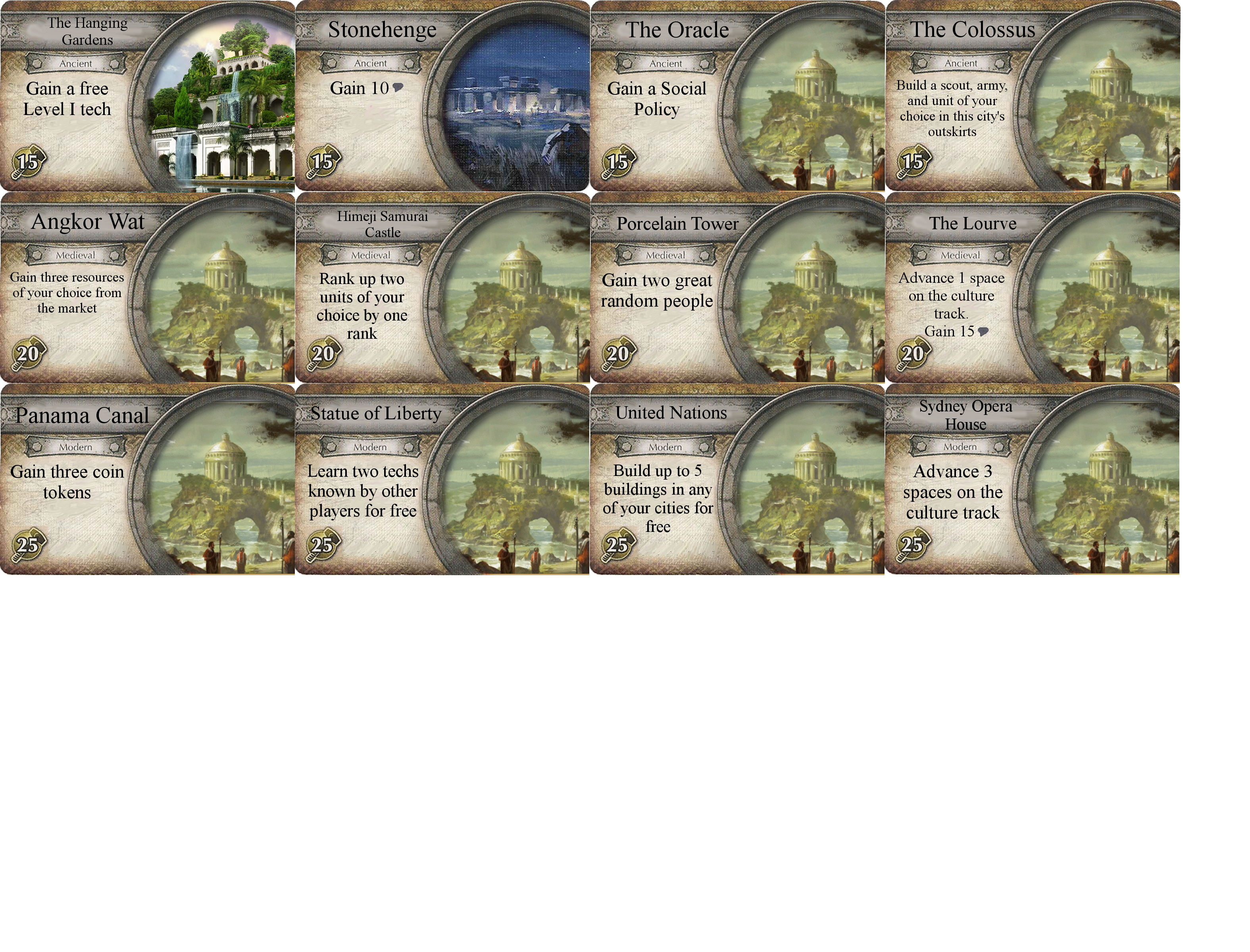 Has anyone made a blank Tech/Wonder/Culture card template? | Sid Meier ...