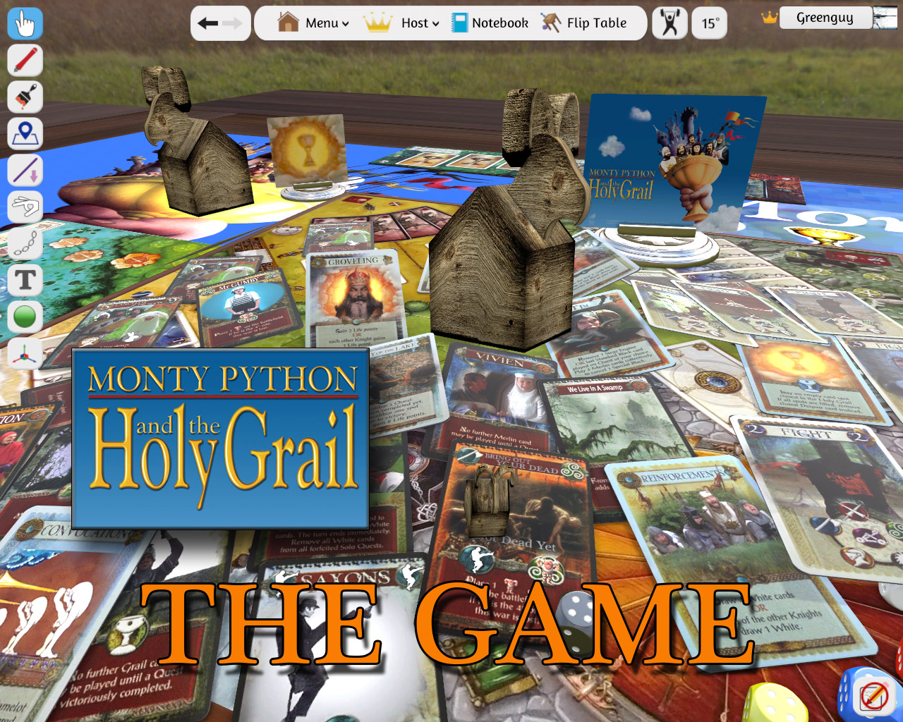 Shadows over monty python and the holy grail.. on tabletop Sim |  BoardGameGeek