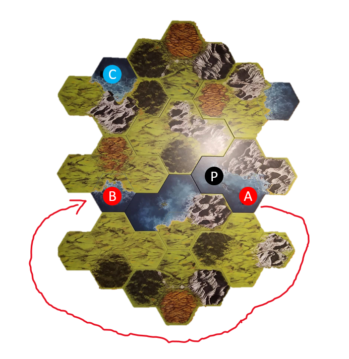 How the Navigation works if there is a contiguous group of sea spaces ...