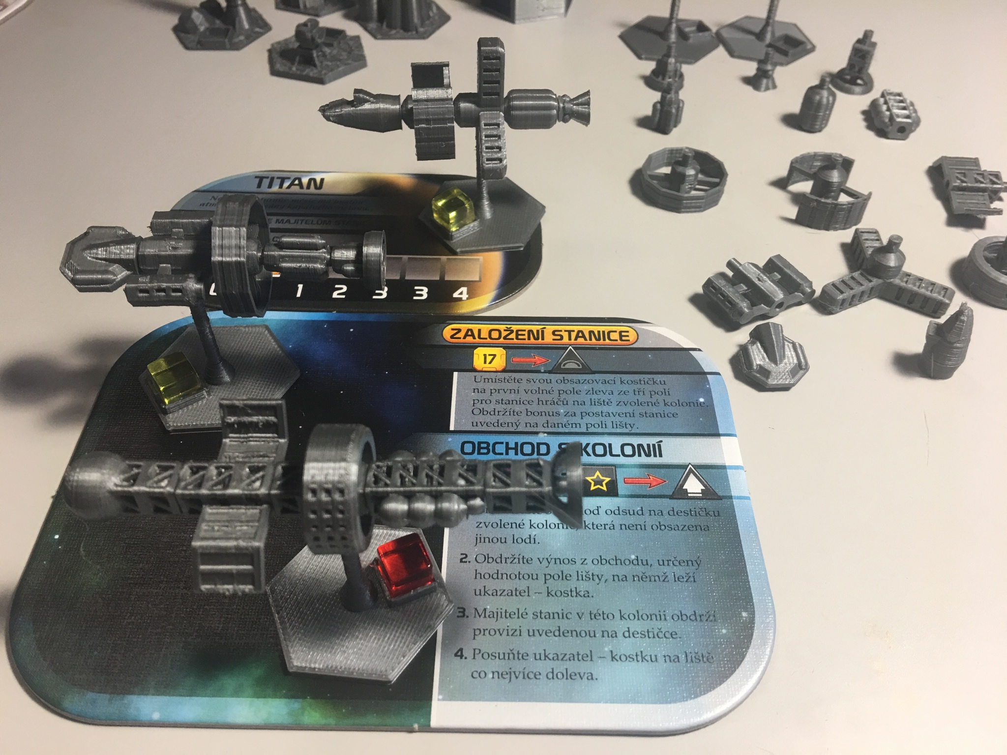 3D printed cosmic ship parts High Frontier (Third Edition)