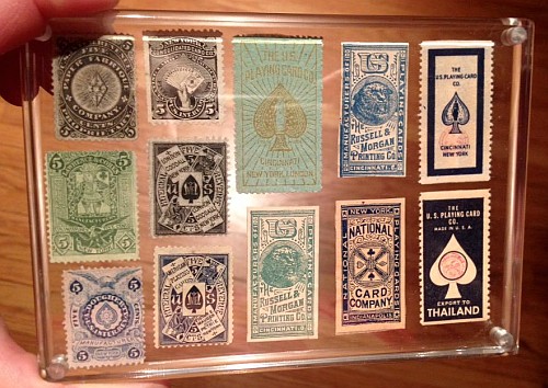 playing card stamps