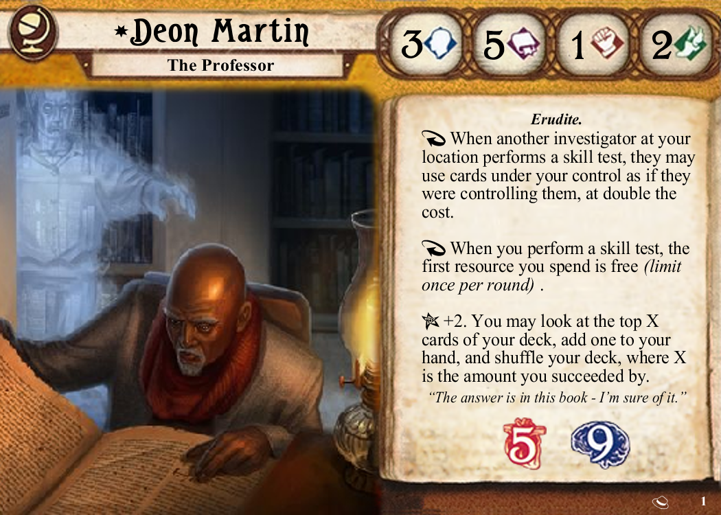 5 custom investigators, looking for thoughts ! | BoardGameGeek