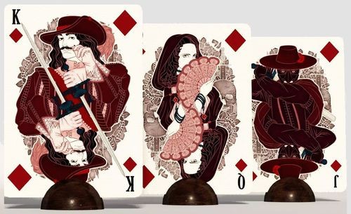 The Three Musketeers playing cards