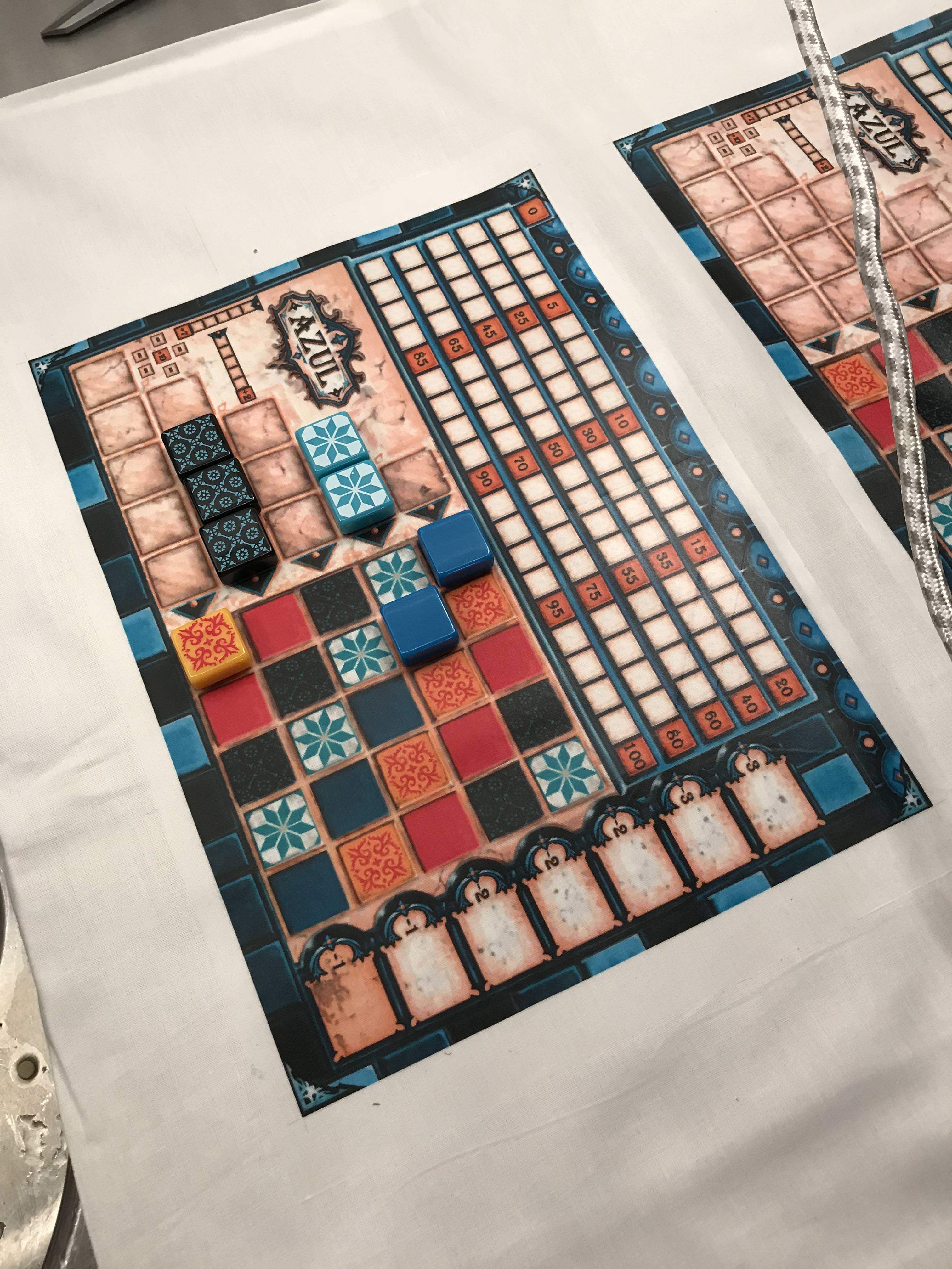 Cloth player boards for Azul (or any game, if wanted) | BoardGameGeek