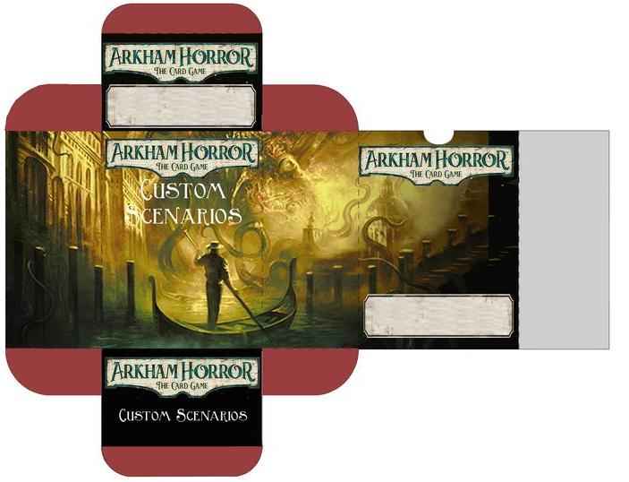 arkham horror card game fan made scenarios Arkham Horror: The Card Game | Arkham LCG fanmade scenarios tuckboxes |  File
