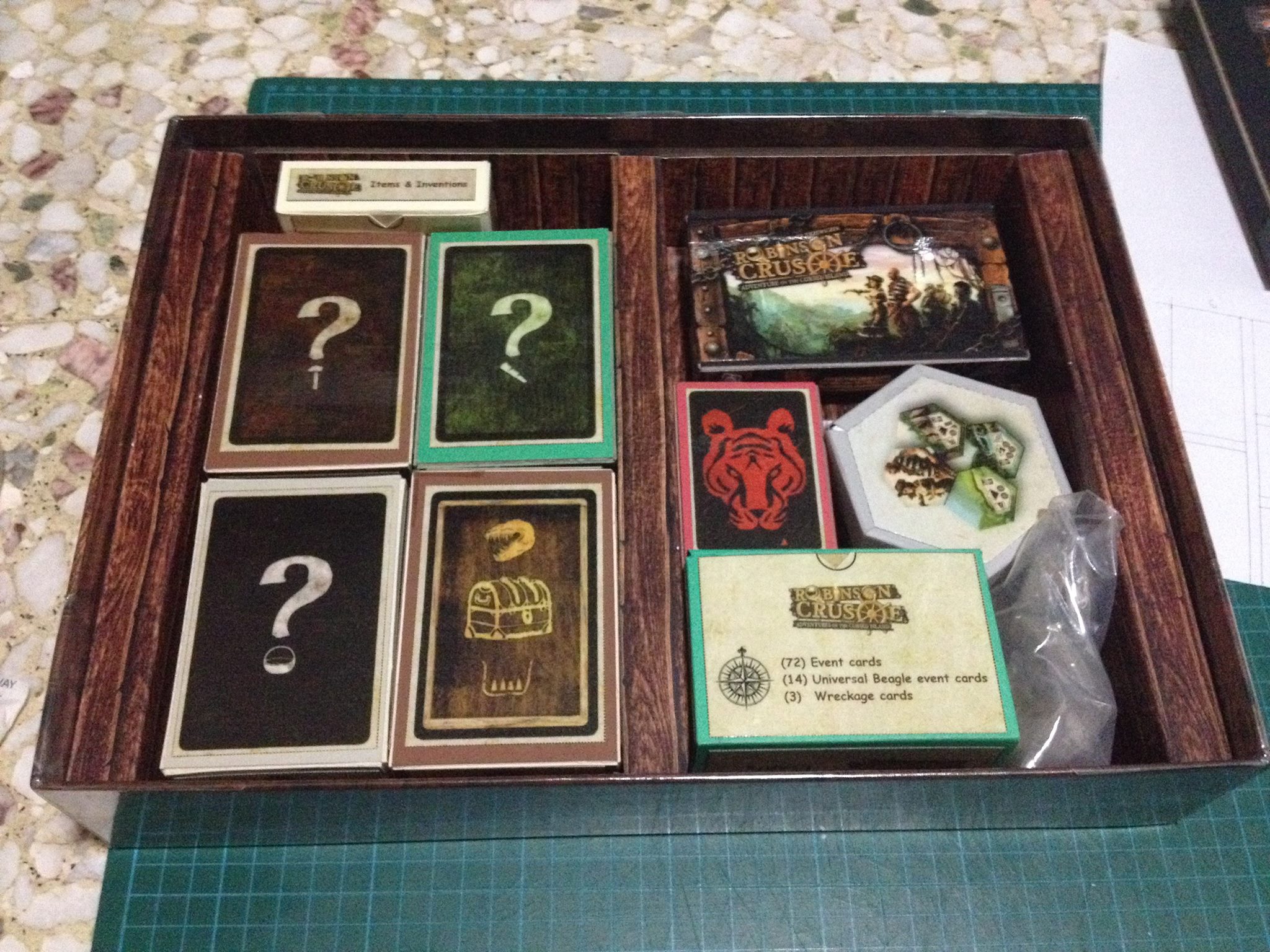 Foam Core Insert | Robinson Crusoe: Adventures on the Cursed Island