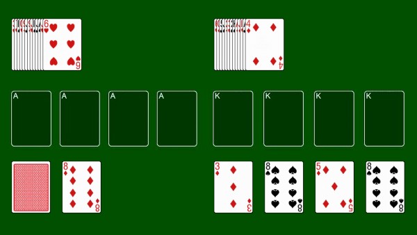 Brilliant for meetings etc -- 2-suit spider solitaire