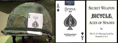 Aces of Spades produced for American soldiers