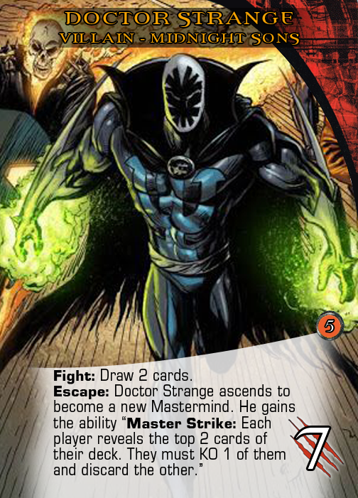 Midnight Sons related Masterminds and Villains Legendary A Marvel