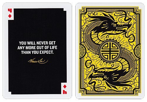 Bruce Lee playing cards
