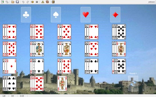 FreeCell Solitaire Card Game. by Richard Buckingham