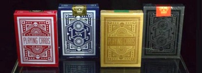 Lot 2 New Rare Trace Decks 1 YELLOW,1 PURPLE Bicycle Playing Cards 