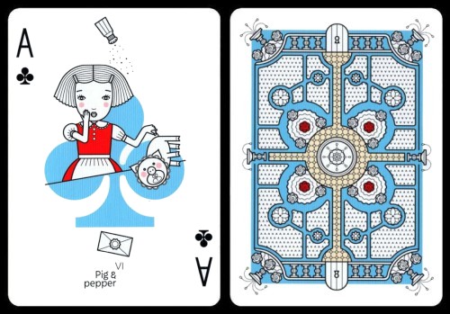 alice in wonderland playing cards