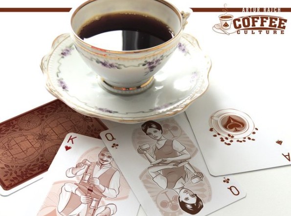coffee playing cards