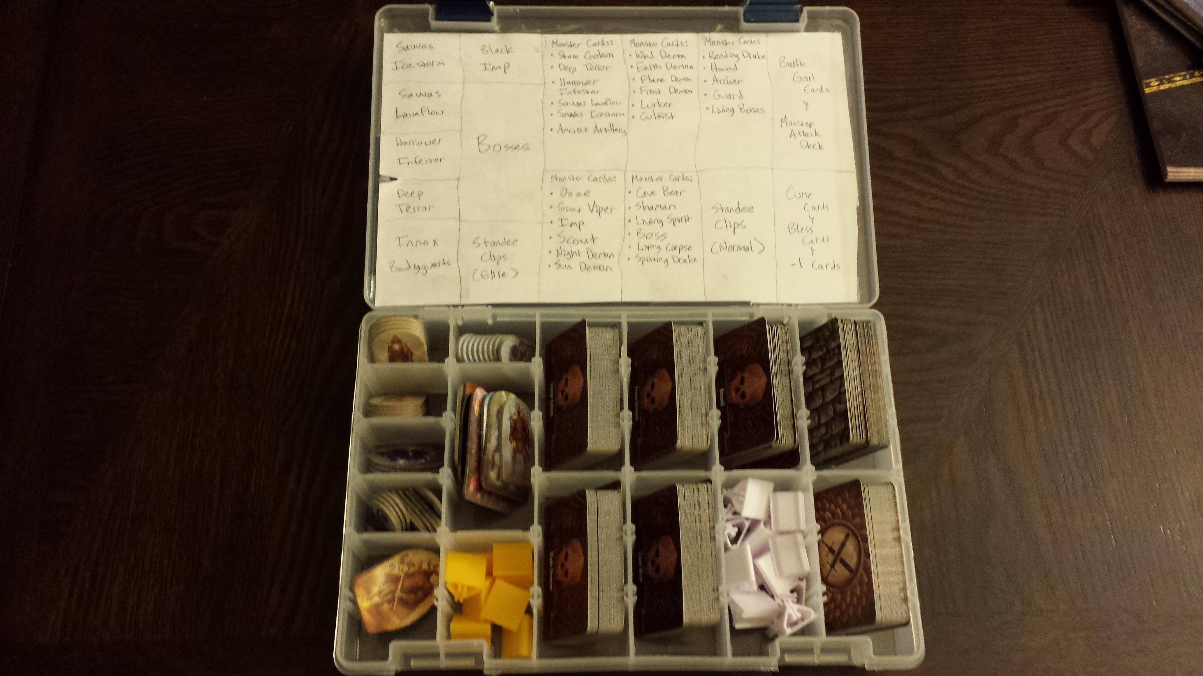 A solution for box stretching for Gloomhaven Storage Solution 2.0