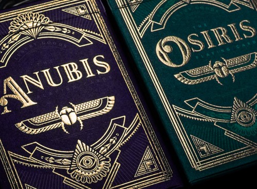 Anubis & Osiris Shadow playing cards