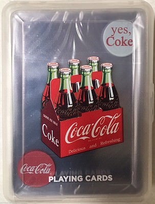 MINI COKE BICYCLE DECK PLAYING CARDS BY USPCC COCA COLA COLLECTABLE MAGIC TRICKS 
