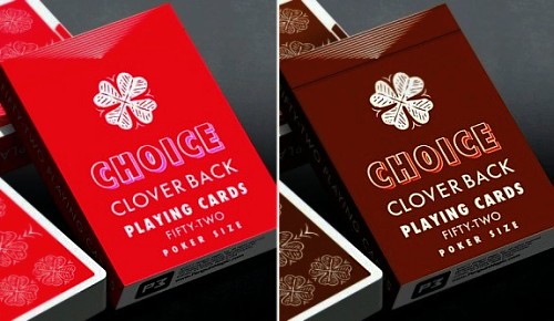 choice clover back playing cards