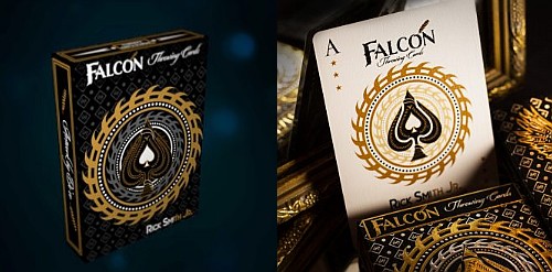 falcon throwing playing cards